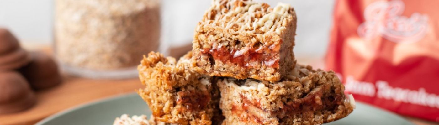 Jam Teacake Flapjacks